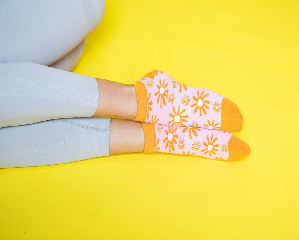 Sunburst Ankle Grippy Sock
