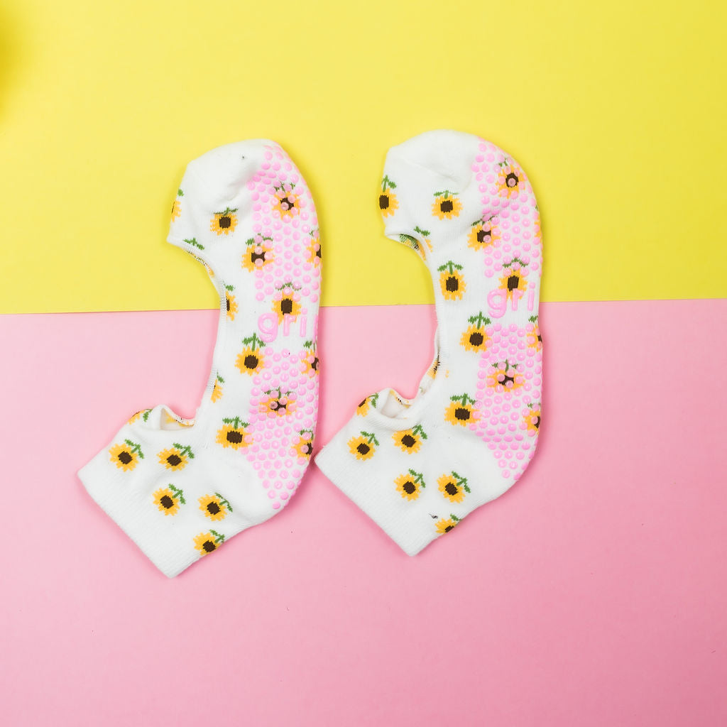 Sunflower Mary-Jane Grippy Sock