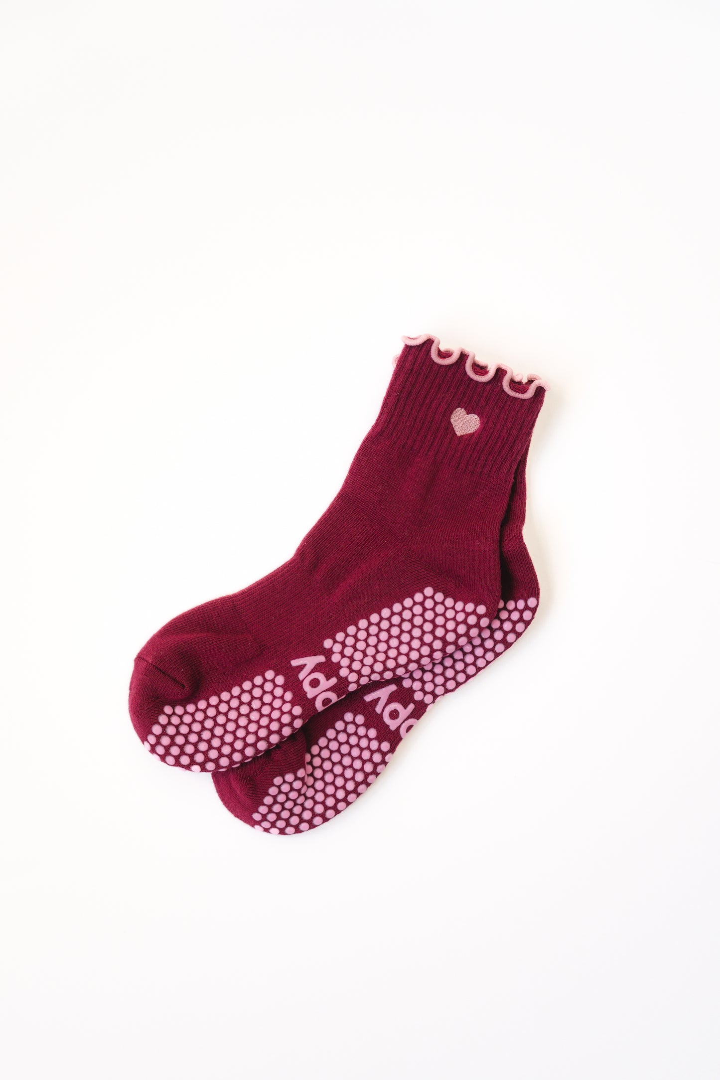 Pastel Ankle Frill Grippy Socks