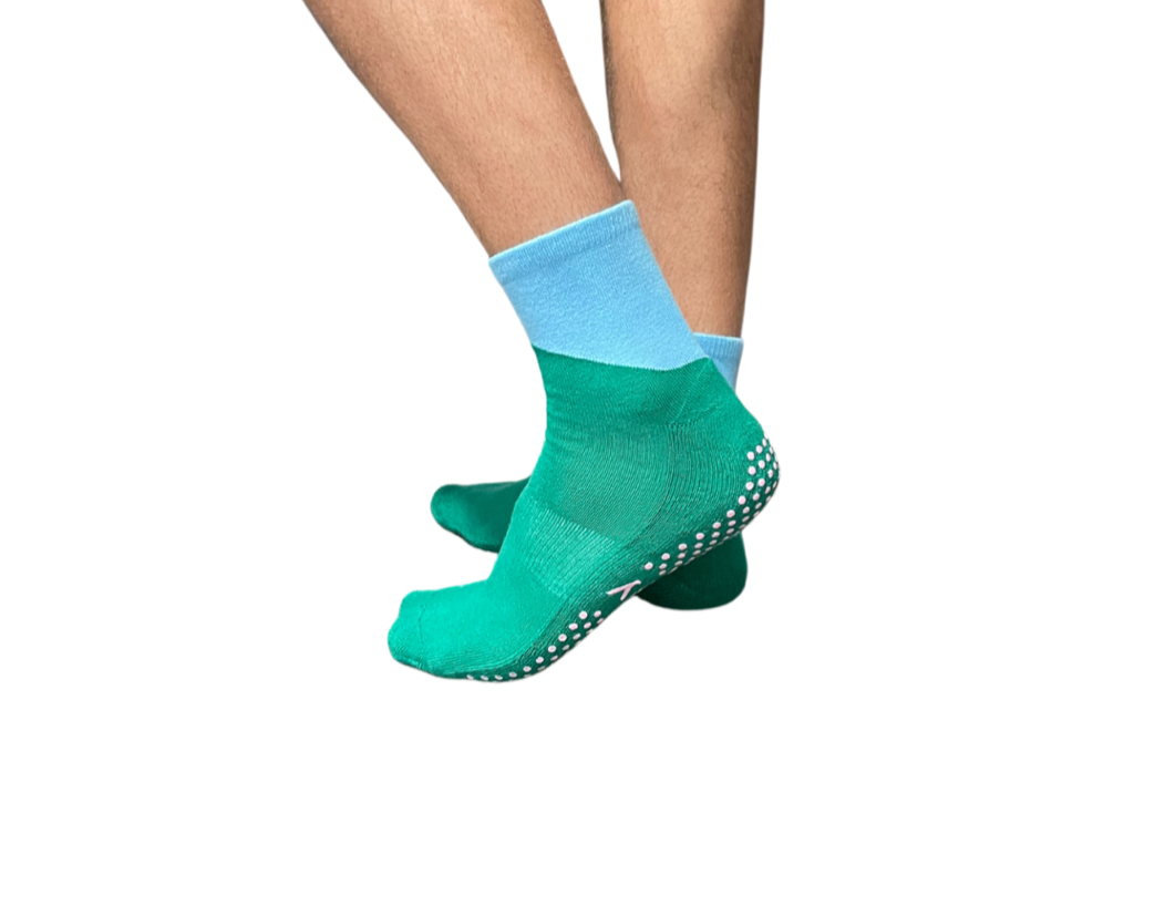 Colour Block Grippy Socks