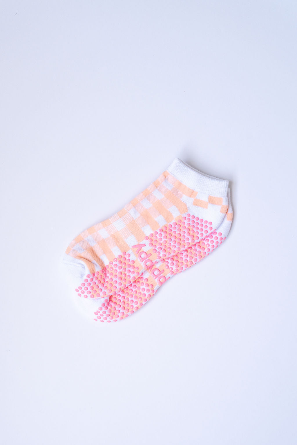 Gingham Ankle Grippy Socks