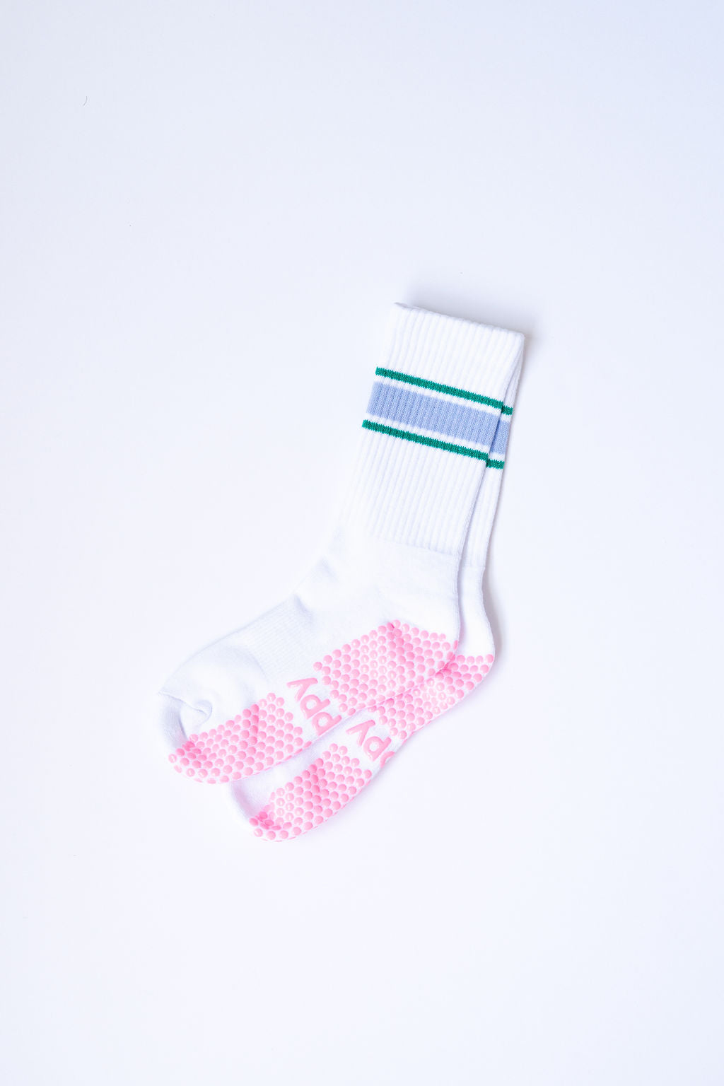 Sports Stripe Crew Grippy Sock
