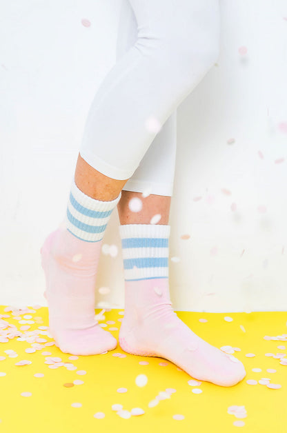 Stripey Crew Grippy Sock