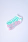 Gingham Ankle Grippy Socks