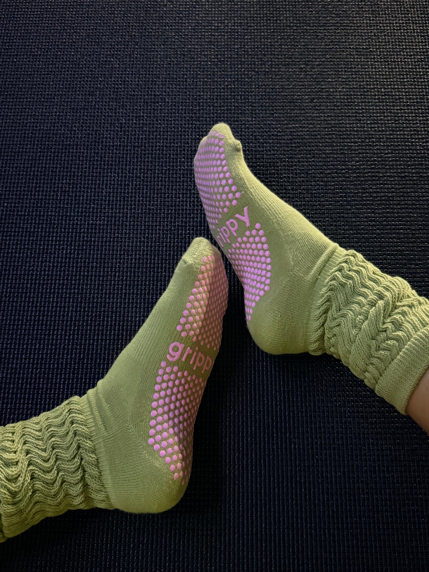 Matcha Scrunch Socks