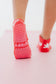 Coral Ankle Grippy Socks