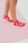 Coral Ankle Grippy Socks